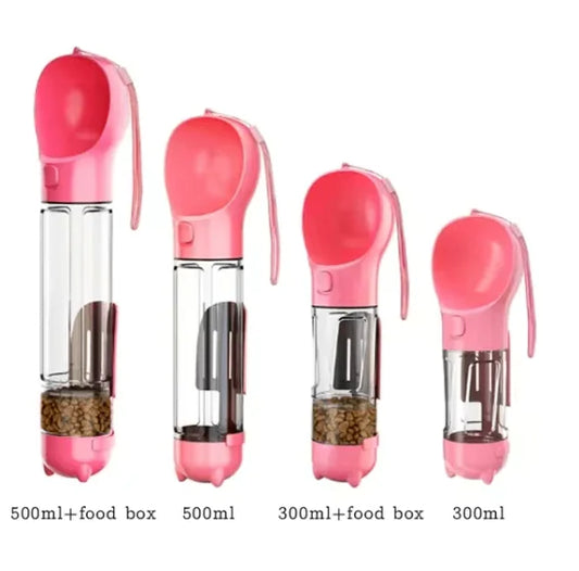 3-in-1 Portable Water Bottle and Food Dispenser