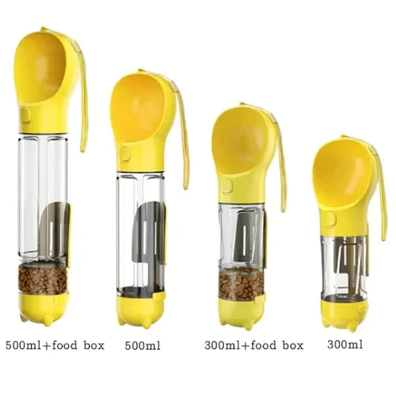 3-in-1 Portable Water Bottle and Food Dispenser