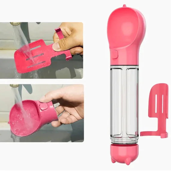 3-in-1 Portable Water Bottle and Food Dispenser